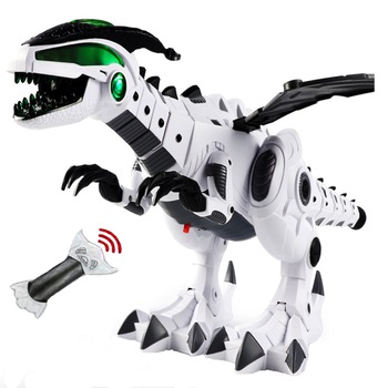 Dinozaur Inteligent AKU 46 cm, cu Telecomanda, se Deplaseaza si Sufla aburi pe gura, misca Gatul si Coada, cu Sunete specifice si Ochi Luminati, Cadou pentru copii, AK6089 Dinozaur Inteligent AKU 46 cm, cu Telecomanda, se Deplaseaza si Sufla aburi pe gura, misca Gatul si Coada, cu Sunete specifice si Ochi Luminati, Cadou pentru copii, AK6089
