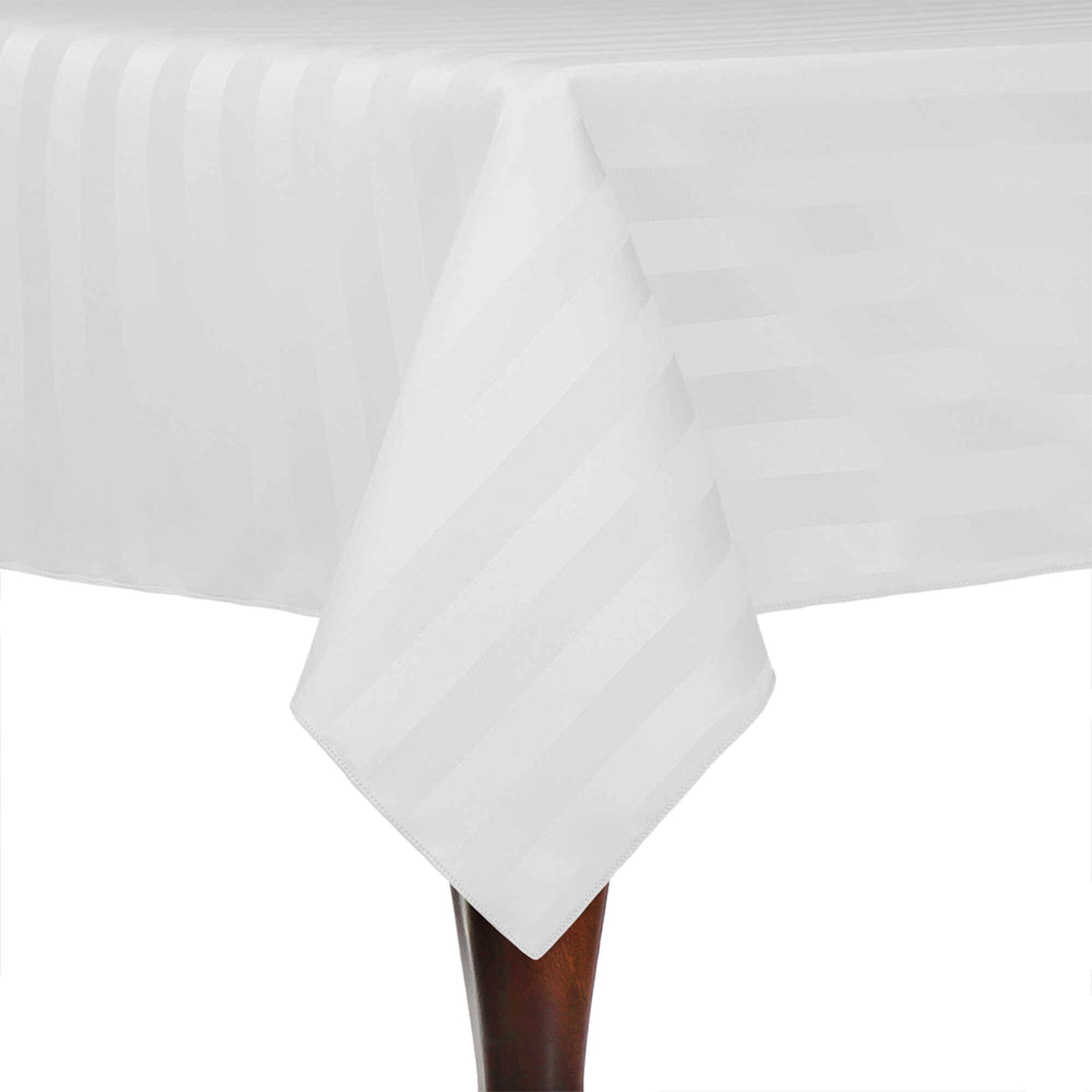 Fata de masa Damasc Gecor, bumbac 100%, dungi 1 cm, 140x160 cm