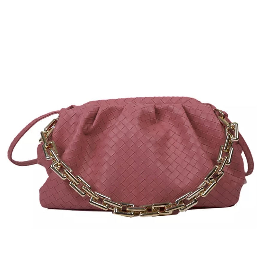 Geanta roz luxury eleganti piele moale ZG005