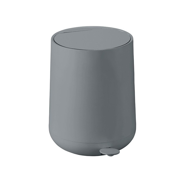 Cos de gunoi cu pedala, Zone Nova, 5 L, gri