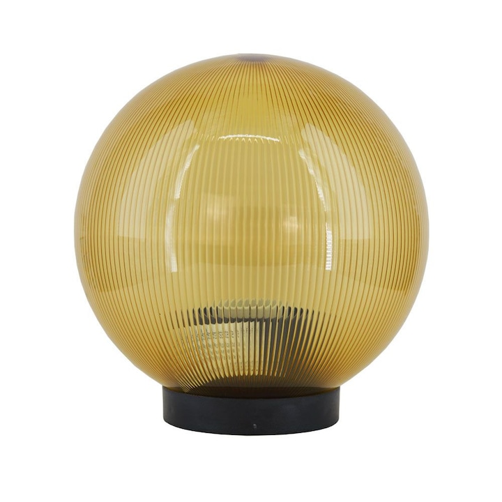Поликарбонатен глобус за градински лампи от серия Luca, 1x E27, макс. 40W D 200 mm, злато