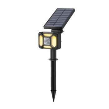 Lampa LED pentru exterior cu panou solar BlitzWolf BW-OLT5, Senzor crepuscular, RGB, 3000K, 100lm, 1800 mAh, IP44, Negru Lampa LED pentru exterior cu panou solar BlitzWolf BW-OLT5, Senzor crepuscular, RGB, 3000K, 100lm, 1800 mAh, IP44, Negru
