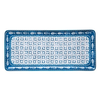 Platou portelan, 39,5 x 18 cm  Platou portelan, 39,5 x 18 cm