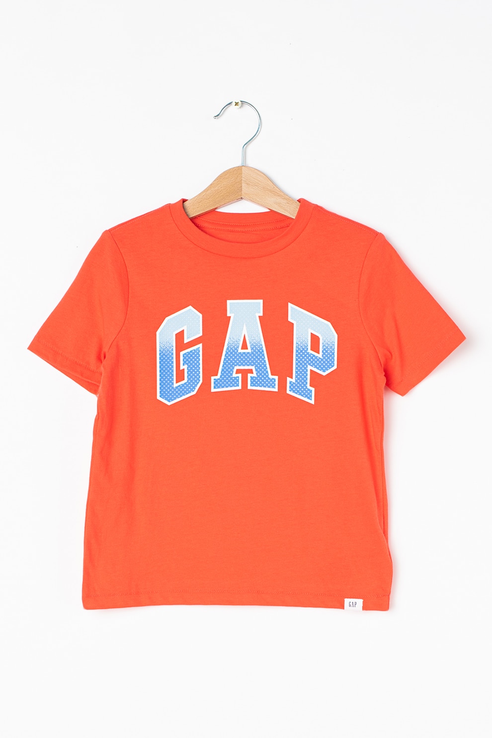 GAP, Tricou cu decolteu la baza gatului si paiete reversibile, Corai