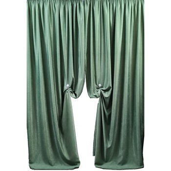 Set 2 draperii MASTEL 100x245cmx2 culoare verde model catifelat uni Set 2 draperii MASTEL 100x245cmx2 culoare verde model catifelat uni