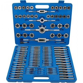 Trusa metrica profesionala de filiere si tarozi, 110 piese Trusa metrica profesionala de filiere si tarozi, 110 piese