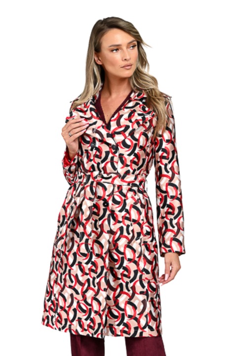 Trench dama, Giorgal, imprimat, Verona Spring