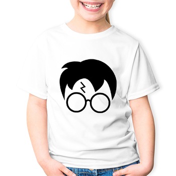 Tricou Copii, Harry Potter Head Glasses, Alb, 9-11 ani Tricou Copii, Harry Potter Head Glasses, Alb, 9-11 ani