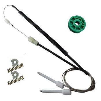 Kit reparatie macara electrica pentru geam usa auto Audi A80, A8 (D2 4D) - cabluri cu rola spate stanga - model 2 Kit reparatie macara electrica pentru geam usa auto Audi A80, A8 (D2 4D) - cabluri cu rola spate stanga - model 2