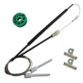 Kit reparatie macara electrica pentru geam usa auto Audi A80, A6 ( C4 4A), A8 (D2 4D) - cabluri cu rola fata dreapta - model 2 Kit reparatie macara electrica pentru geam usa auto Audi A80, A6 ( C4 4A), A8 (D2 4D) - cabluri cu rola fata dreapta - model 2