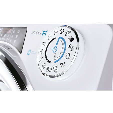 Masina de spalat rufe Candy Rapido RO14116DWMCE/1-S, 11 kg, 1400 rpm, Clasa A, Motor Inverter, Wi-Fi, Mix Power Systems, Steam, Alb