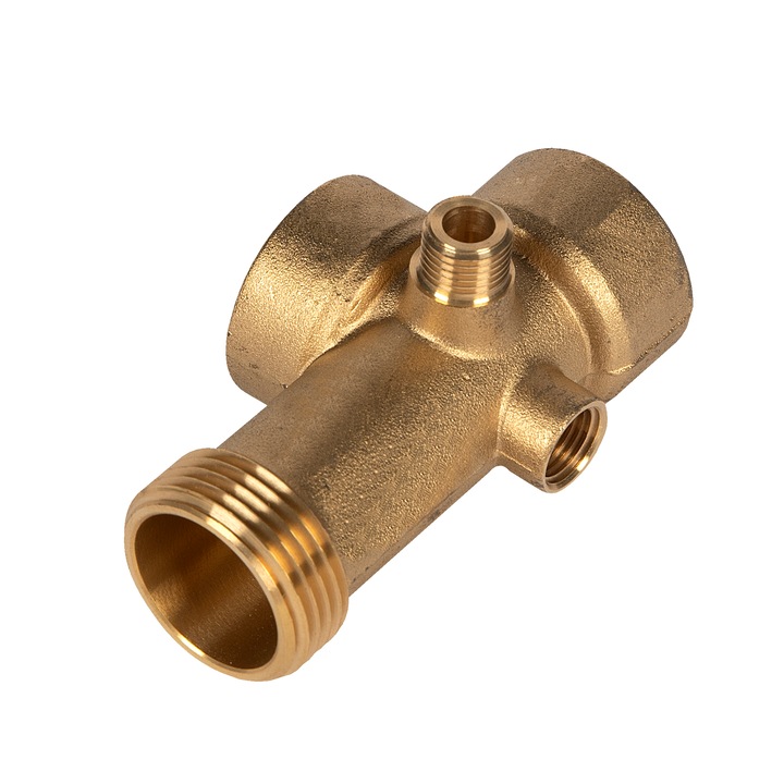 Eurounelte Hidrofor Csatlakozás, 5 csatlakozási pont, Hossz 9 cm, Bronz
