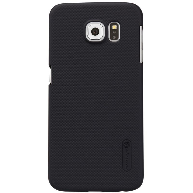 Husa pentru Samsung S6 - plastic slim, mat, texturat, flexibil, protectie spate, Nillkin Frosted iShield, Neagra