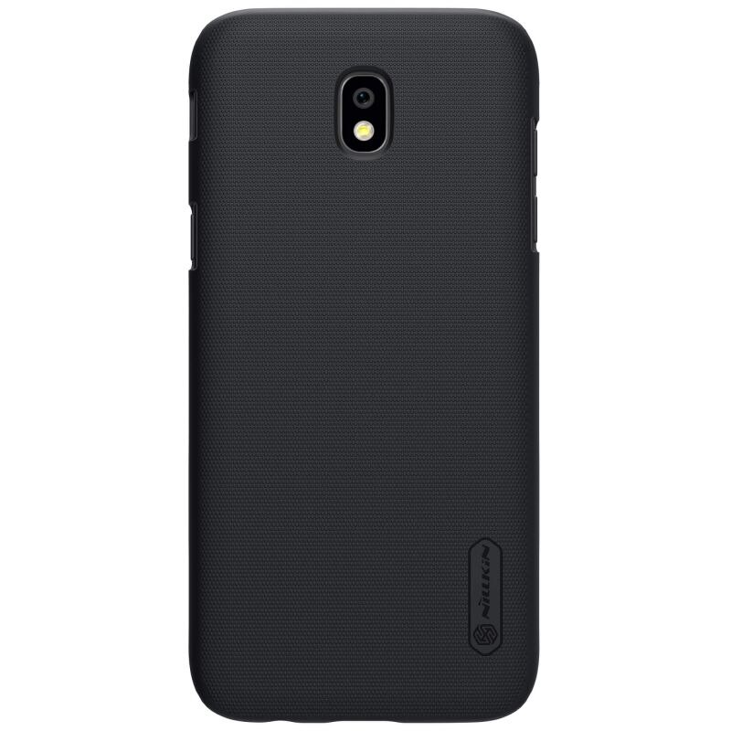 Husa pentru Samsung J7 2017 (J730) - plastic slim, mat, texturat, flexibil, protectie spate, Nillkin Frosted iShield, Neagra