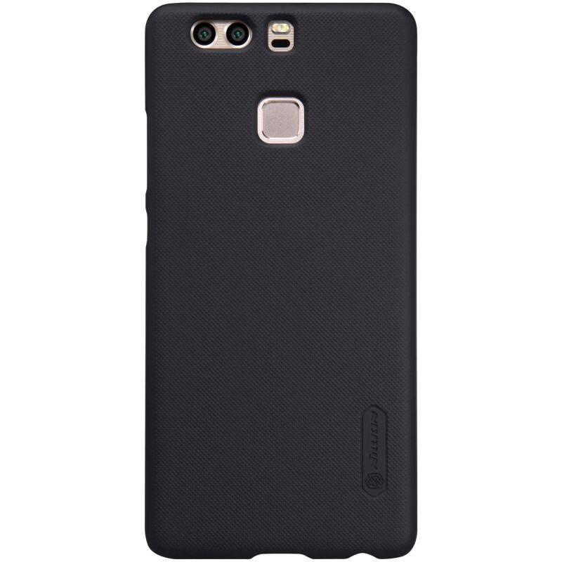 Husa pentru Huawei P9 - plastic slim, mat, texturat, flexibil, protectie spate, Nillkin Frosted iShield, Neagra