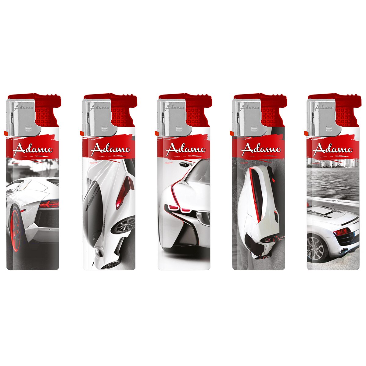 Set 5 Brichete Antivant White Cars