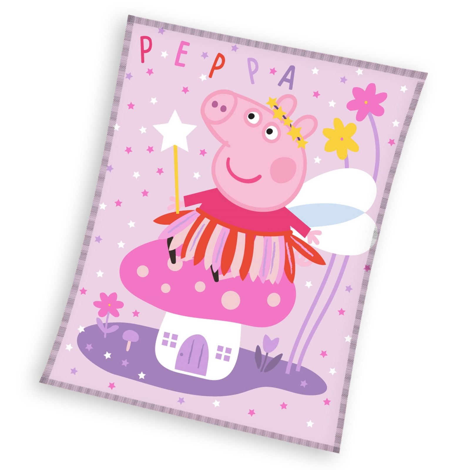 Patura Peppa Pig 150 x 200 cm Roz 150 x 200