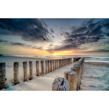 Fototapet de perete autoadeziv si lavabil Ponton in apus de soare3, 270 x 200 cm Fototapet de perete autoadeziv si lavabil Ponton in apus de soare3, 270 x 200 cm