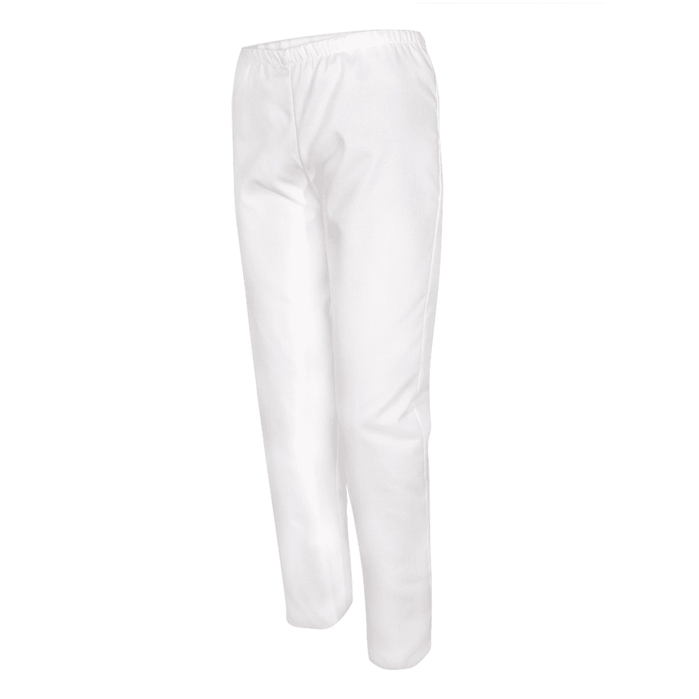 Pantaloni Medicali Cu Elastic, Alb, XL