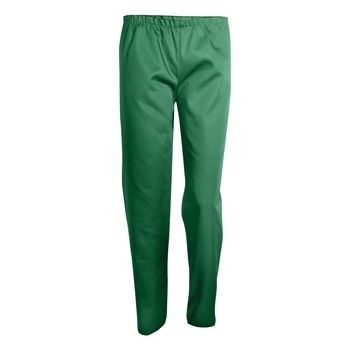 Pantaloni Medicali Cu Elastic, Verde Inchis, M