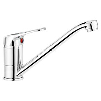 Baterie bucatarie Neo Lobo, monocomanda, cu aerator, cartus ceramic, Crom