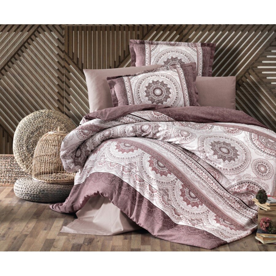 Lenjerie de pat dublu 4 piese, satin de lux, Carmela V2