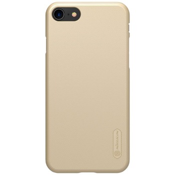 Husa pentru iPhone 7 - plastic slim, mat, texturat, flexibil, protectie spate - Nillkin Frosted iShield, Aurie