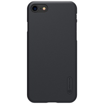 Husa pentru iPhone SE 2 (2020) - plastic slim, mat, texturat, flexibil, protectie spate - Nillkin Frosted iShield, Neagra
