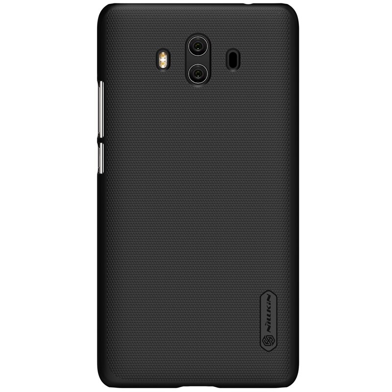 Husa pentru Huawei Mate 10 - plastic slim, mat, texturat, flexibil, protectie spate, Nillkin Frosted iShield, Neagra