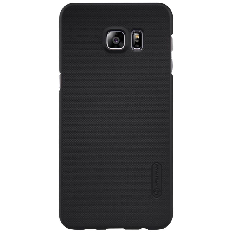 Husa pentru Samsung S6 Edge - plastic slim, mat, texturat, flexibil, protectie spate, Nillkin Frosted iShield, Neagra