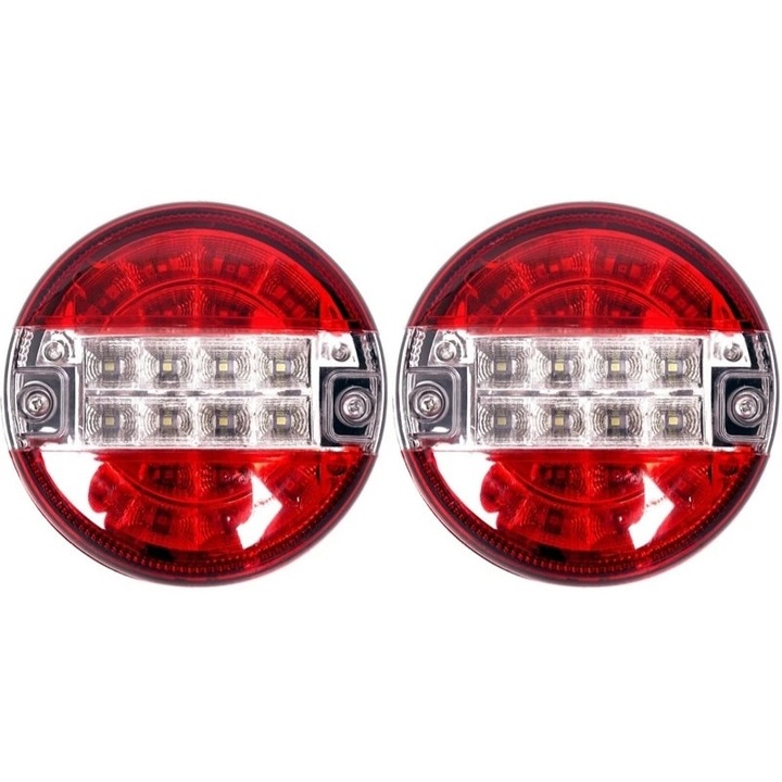 Set 2 lampi led rotunde pentru camion/remorca 12v-24v, breckner germany
