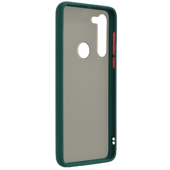 Премиум калъф, съвместим с Motorola Moto G8, тъмно зелен