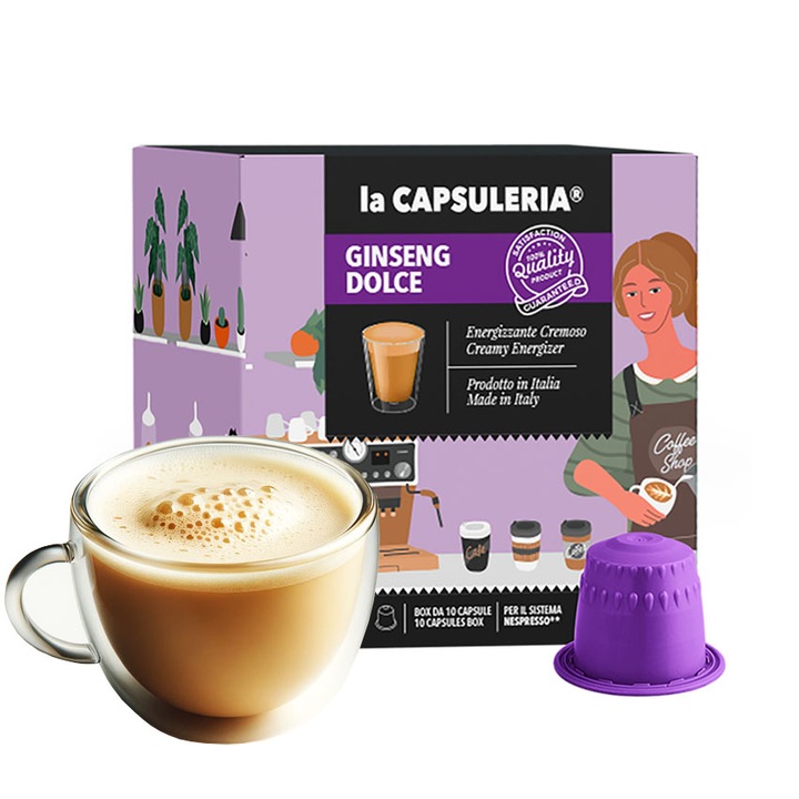 Ginseng Dulce, 10 capsule compatibile Nespresso, La Capsuleria