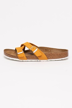 Birkenstock, Papuci narrow fit de piele nabuc Yao Balance II Birkenstock, Papuci narrow fit de piele nabuc Yao Balance II