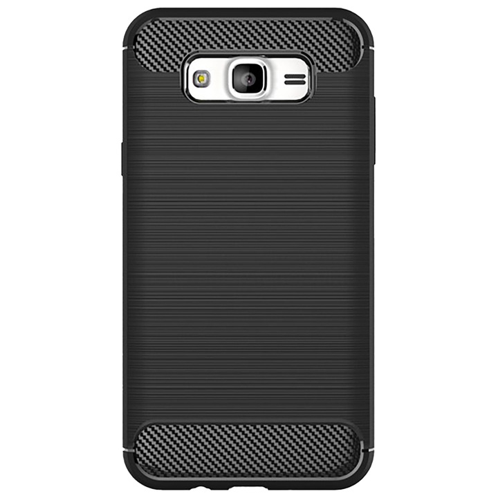Husa de protectie pentru Samsung Galaxy J7, United Case, TPU, Finisaj mat, Negru