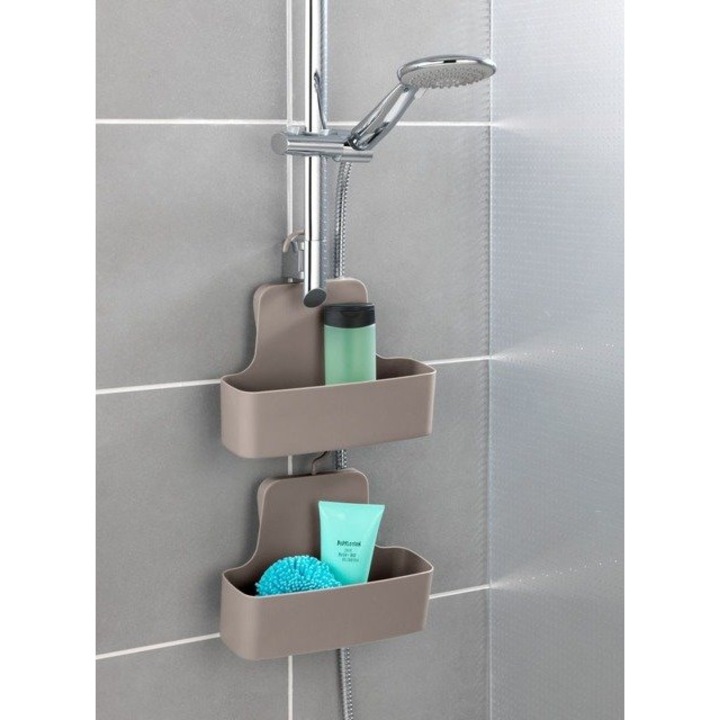 BARCELONA zuhanytartó akasztóval, 26 x 9 x 24 cm, WENKO - alunite