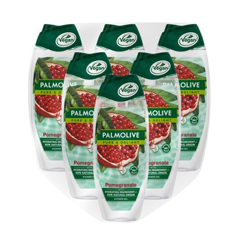 Pachet promo: 6 x Gel de dus Palmolive Naturals Pure Pomegranate, 500 ml Pachet promo: 6 x Gel de dus Palmolive Naturals Pure Pomegranate, 500 ml