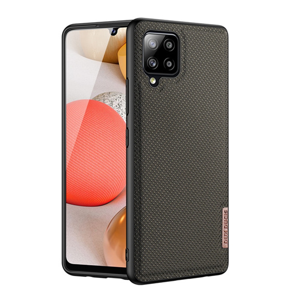 Husa DuxDucis Premium Woven Fabric TPU Frame Protect Slim pentru Samsung Galaxy A42 5G, Kaki