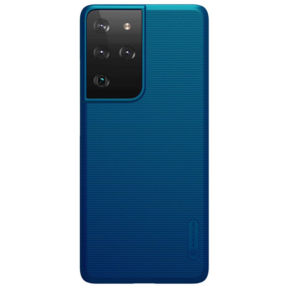 Carcasa Nillkin Frosted Shield compatibila Samsung Galaxy S21 Ultra, Albastru