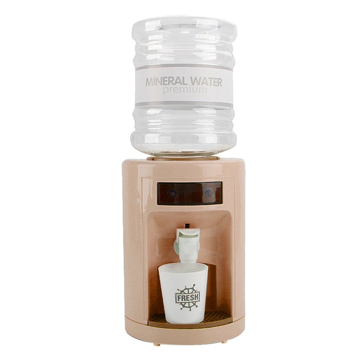 Dozator de apa de jucarie My Little Home cu sunete realistice, bej