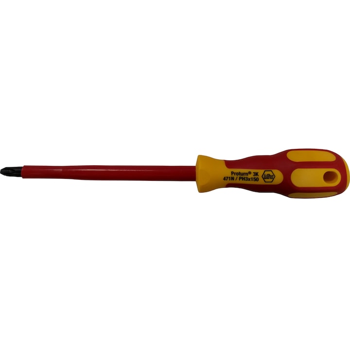 Surubelnita Phillips, izolata la 1000 V, WIHA Proturn 3k, PH3 x 150 mm