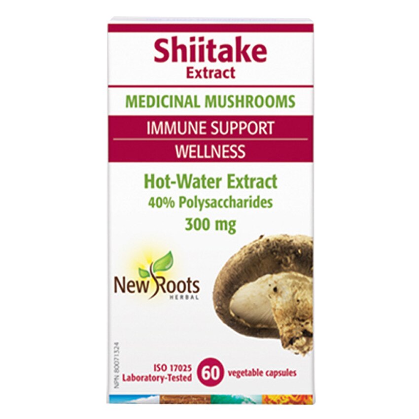 Supliment alimentar Shiitake 300 mg, 60 caps, New Roots Herbal