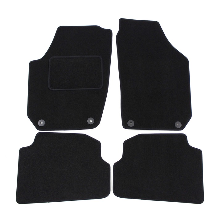 Set covoare auto pentru Skoda Fabia II 2007-2014, Textil, 4 piese
