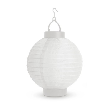 Lampion solar cu LED Garden of Eden 11399F-WH, acumulator 600 mA 1.2 V, Ni-MH, lumina alba rece, 21 cm Lampion solar cu LED Garden of Eden 11399F-WH, acumulator 600 mA 1.2 V, Ni-MH, lumina alba rece, 21 cm