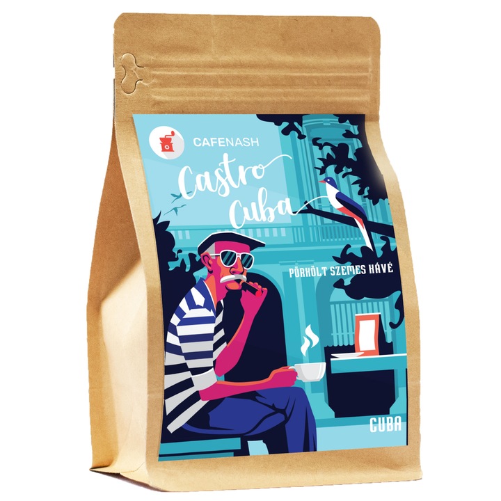 CafeNash Castro Cuba szemes pörkölt kávé 200g