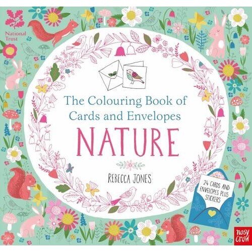 Nature - Colouring Book of Cards and Envelopes - Rebecca Jones
