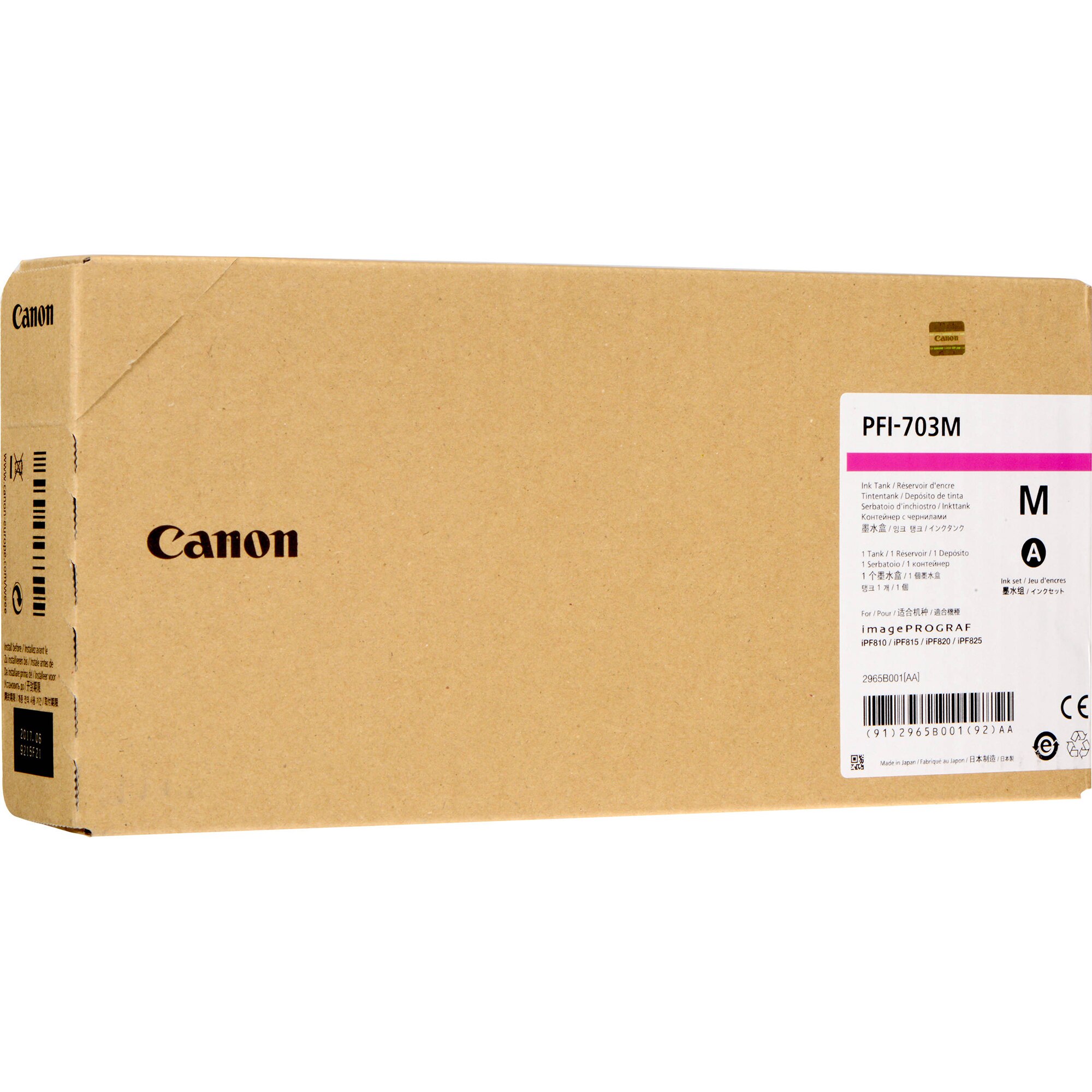 Cartus cerneala Canon PFI-707M, Magenta