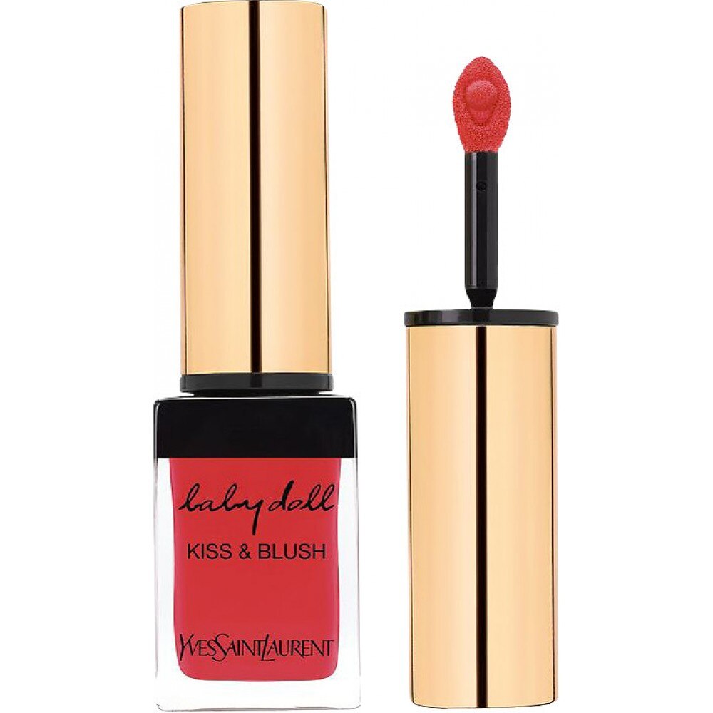 Ruj 19 Corail Sulfureux Baby Doll Kiss & Blush Duo, Yves Saint Laurent, 10ml
