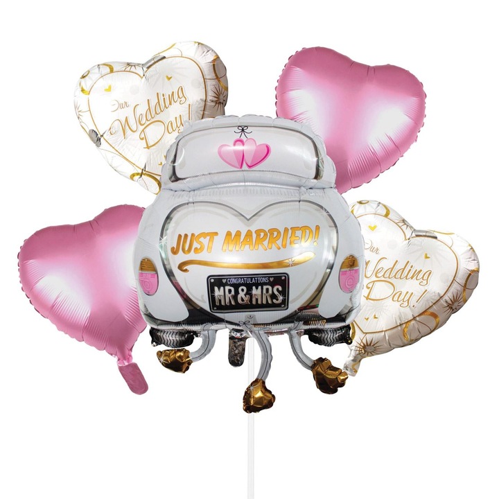 5 db Just Married lufi készlet, Lioness, 37 x 43 cm