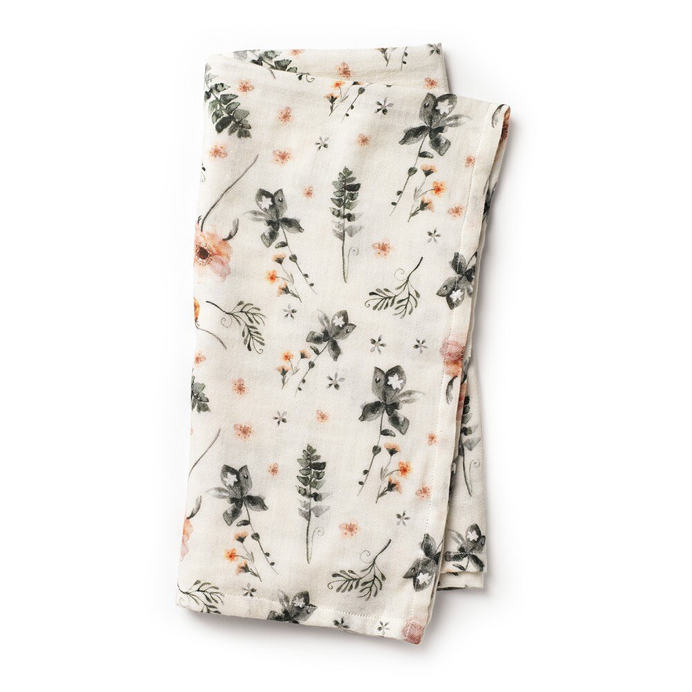 Paturica din muselina de bambus Elodie Details Meadow Blossom, 80 x 80 cm
